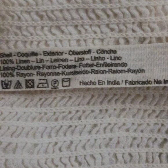 Free People Dream Lover Strapless White Linen Crochet Crop Top - Picture 9 of 9